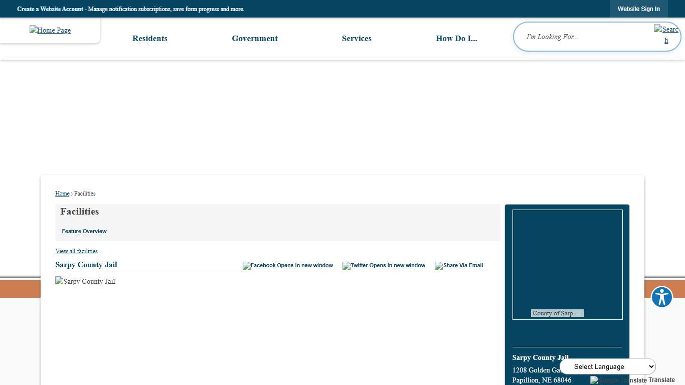 Facilities • Sarpy County Jail